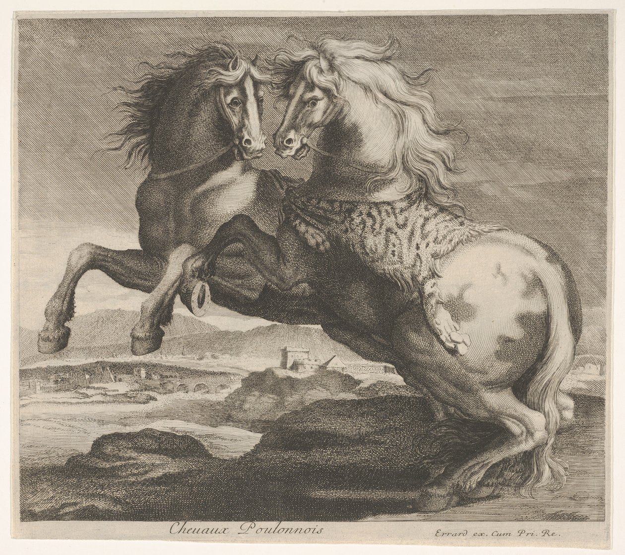 Chevaux Poulonnous. tekijältä Charles Errard le fils