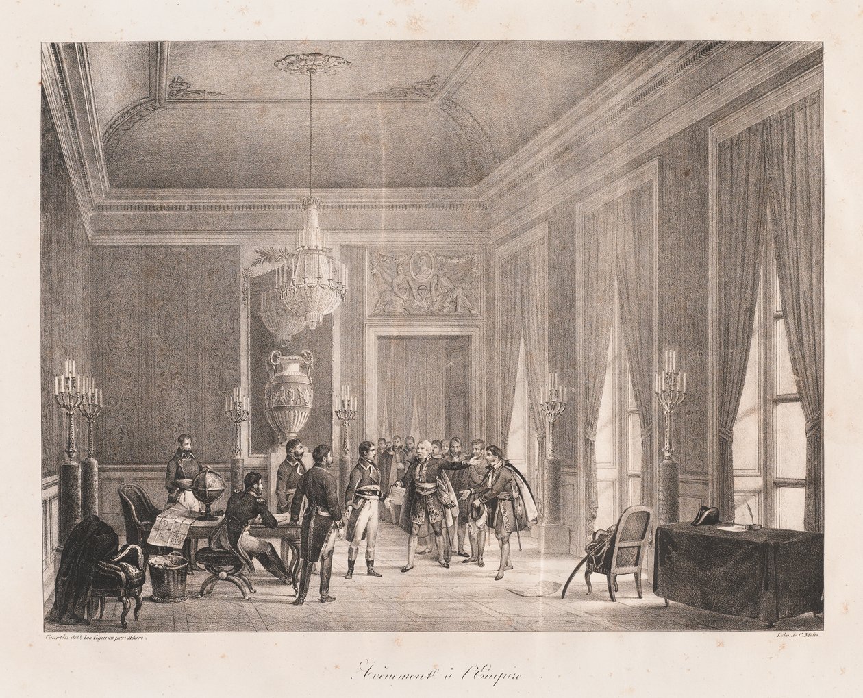 Imperiumin alku, 1800-luvun alku (litho) tekijältä Charles Etienne Pierre Motte