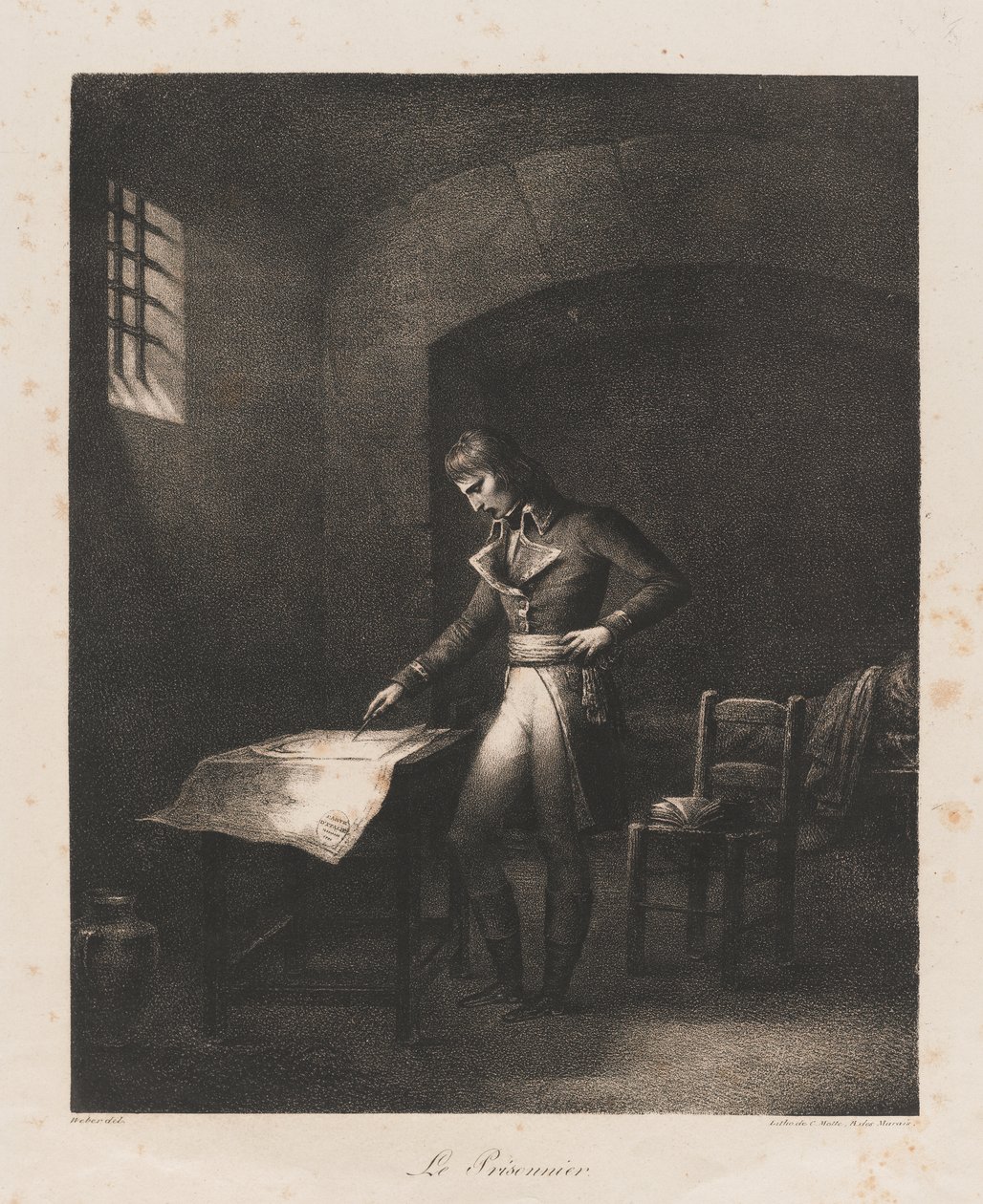 Vanki, 1800-luvun alku (litho) tekijältä Charles Etienne Pierre Motte