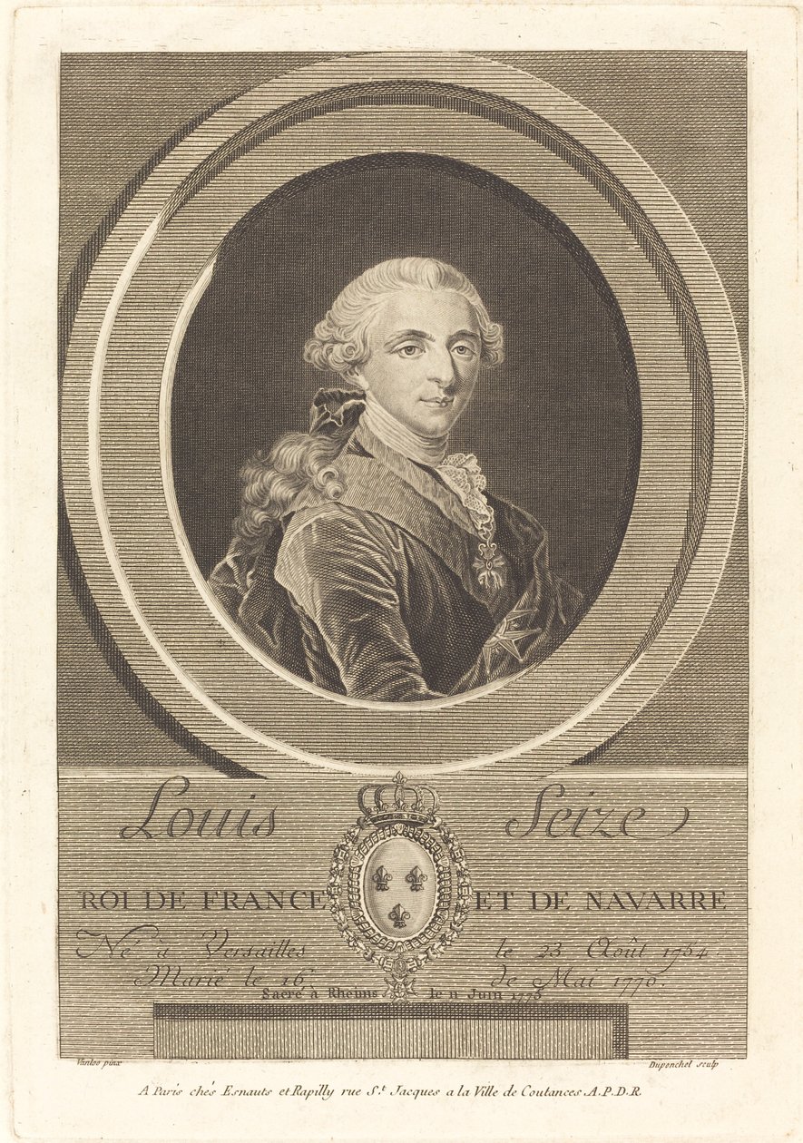 Ludvig XVI, Ranskan kuningas tekijältä Charles Eugene Duponchel