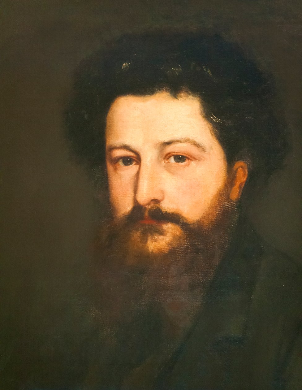 Muotokuva 30-vuotiaasta William Morrisista, n. 1870 (öljy kankaalle) tekijältä Charles Fairfax Murray