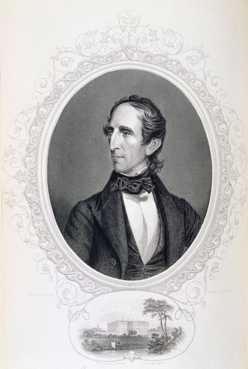John Tyler, "The History of the United States", voi. II, Charles Mackay, kaiverrettu C. Holl tekijältä Charles Fenderich