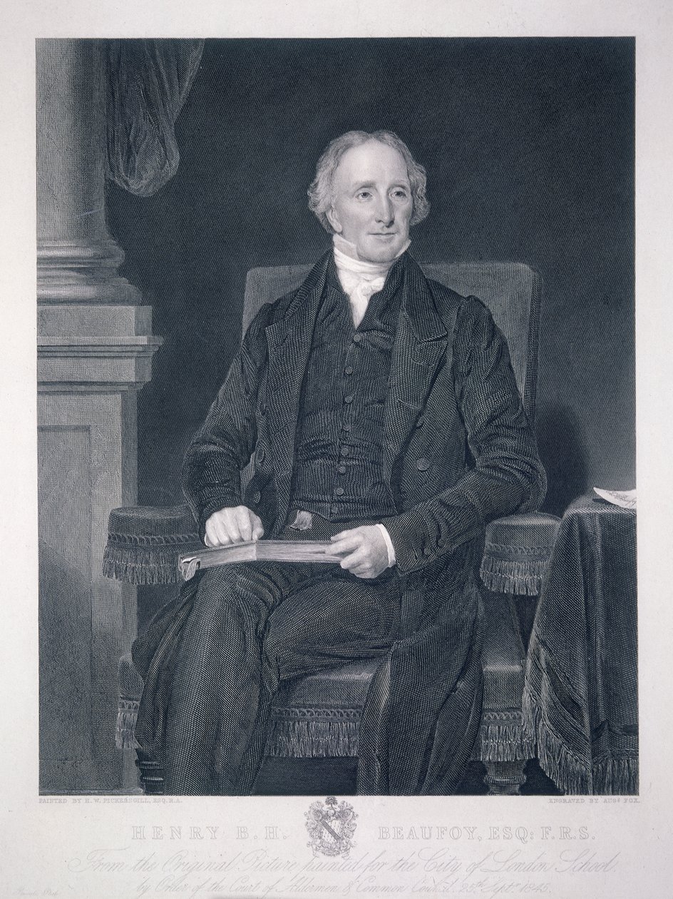 "Henry Benjamin Hanbury Beaufoy", vuodelta 1848 tekijältä Charles Fox