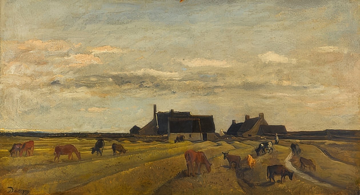 Bauernhof Kerityssä, Bretagnessa tekijältä Charles Francois Daubigny