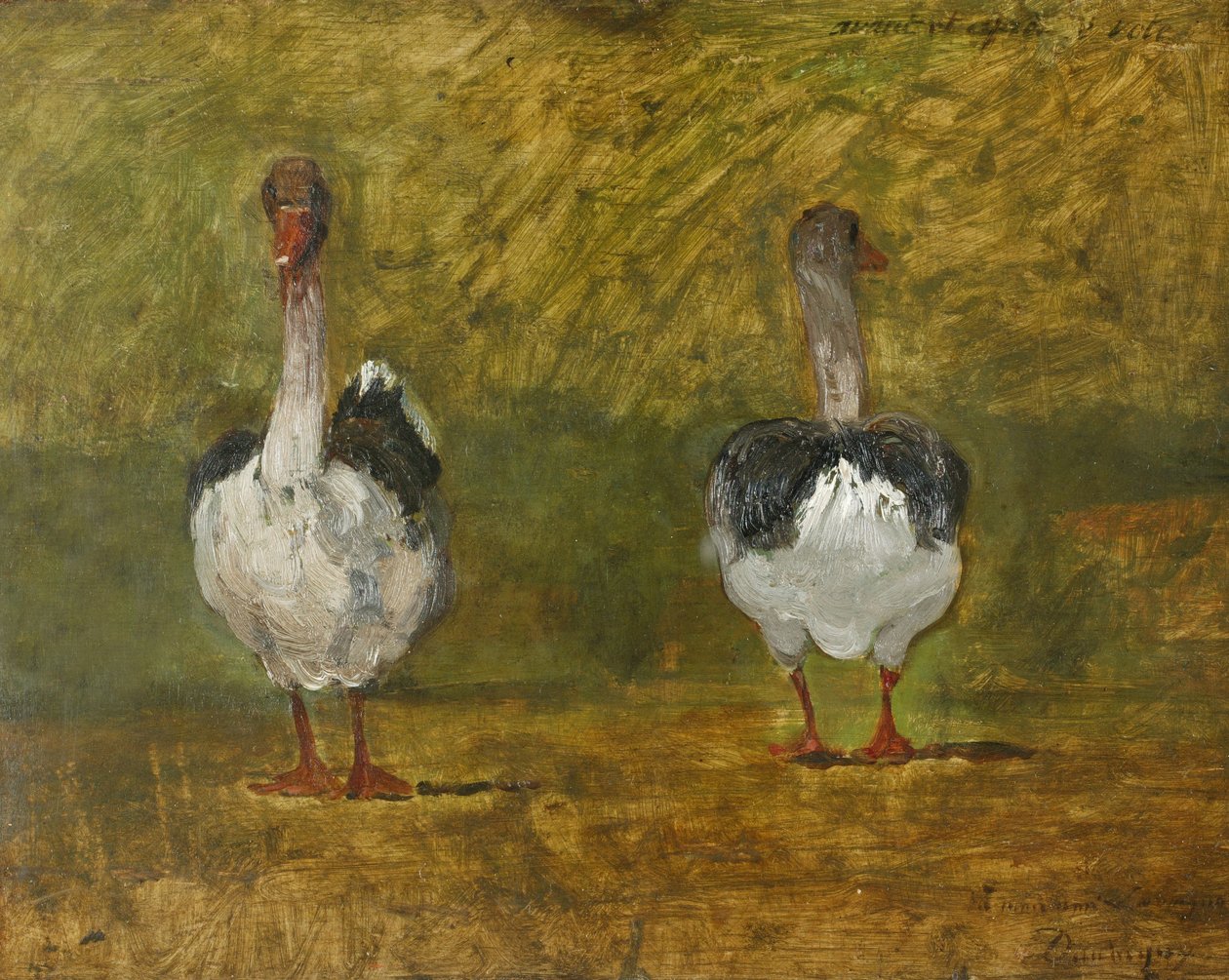 Ennen ja jälkeen äänestyksen (öljy paneelille) tekijältä Charles Francois Daubigny