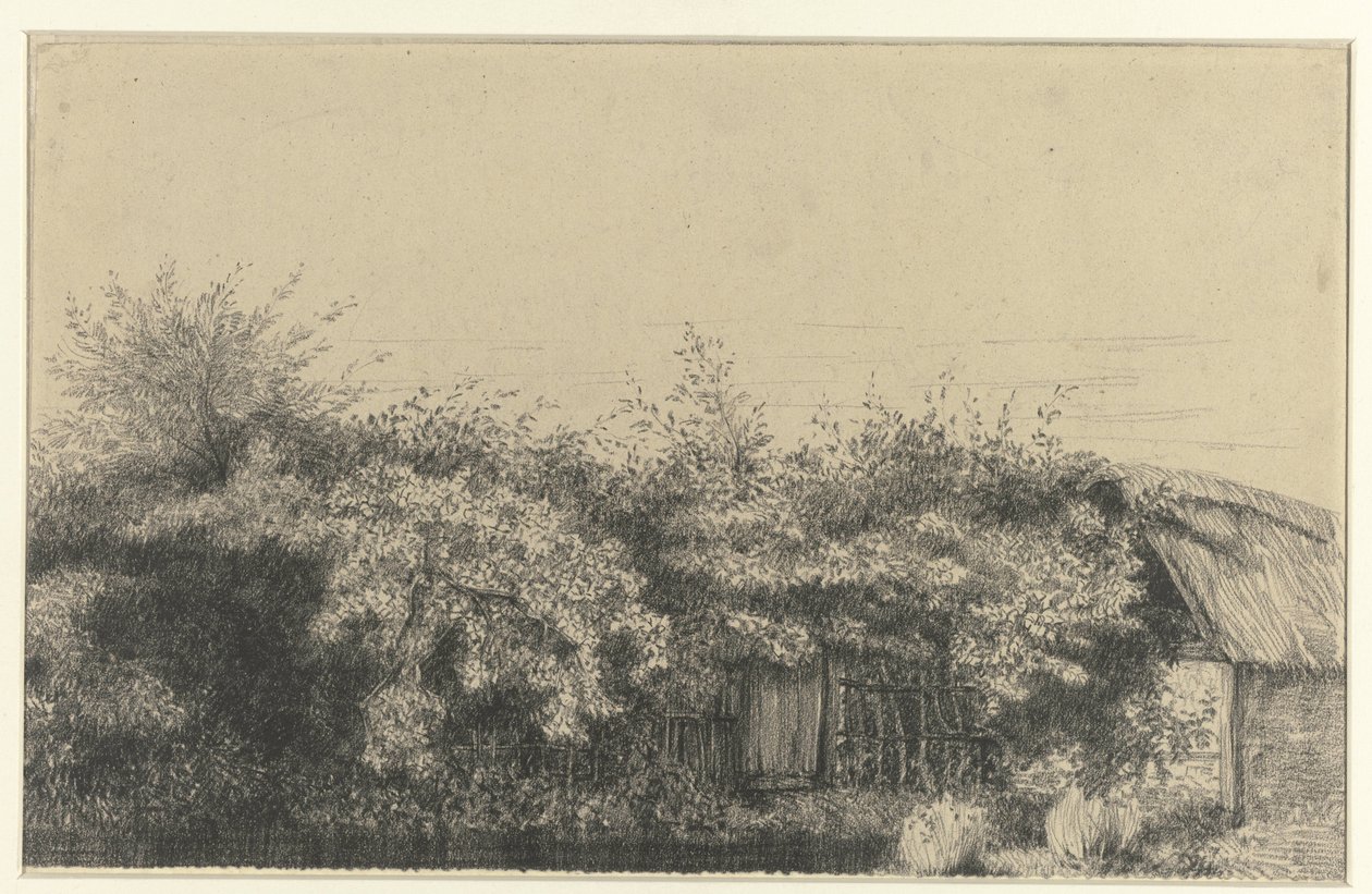Ukkokasvanut maalaistalo, Normandia tekijältä Charles Francois Daubigny