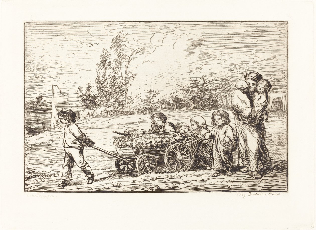 Nousu Bottinille tekijältä Charles Francois Daubigny