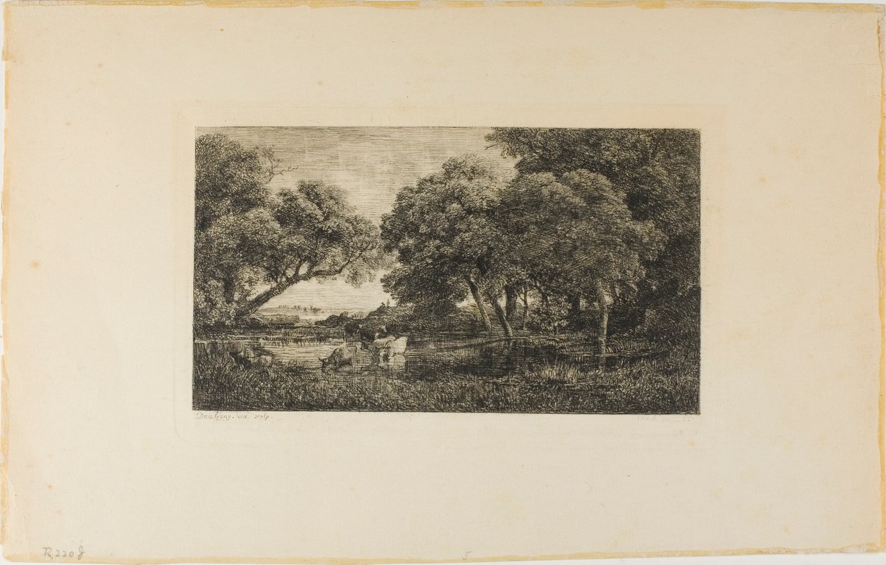 Nauta altaan äärellä tekijältä Charles Francois Daubigny