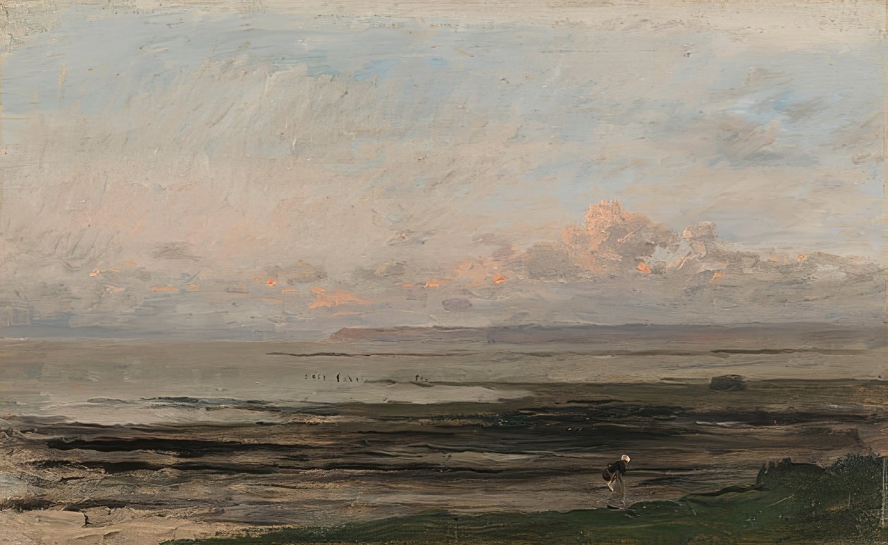 Meri laskuveden aikaan tekijältä Charles Francois Daubigny