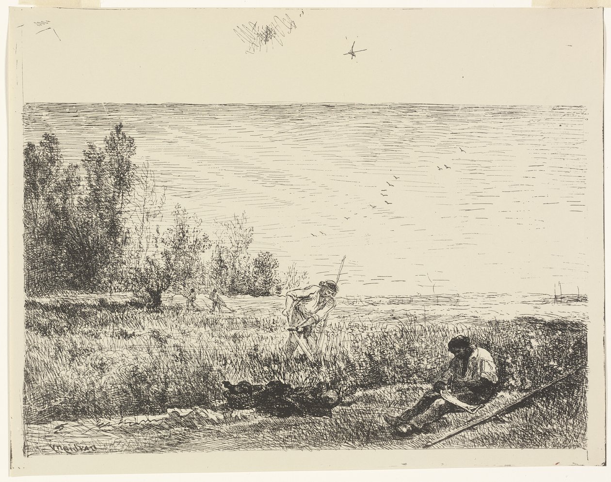 Heinänteko tekijältä Charles Francois Daubigny