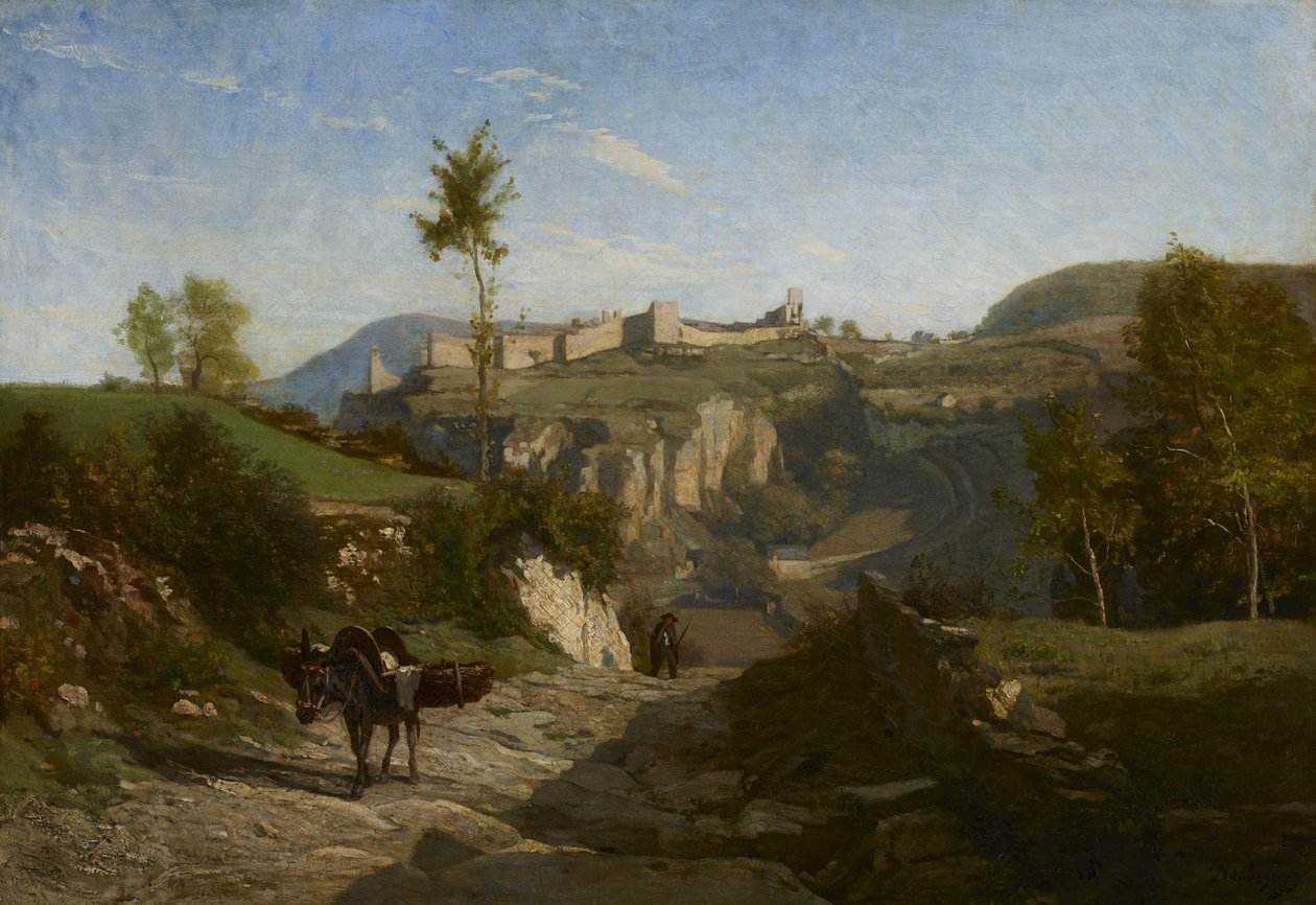Maisema lähellä Crémieua (öljy kankaalle) tekijältä Charles Francois Daubigny