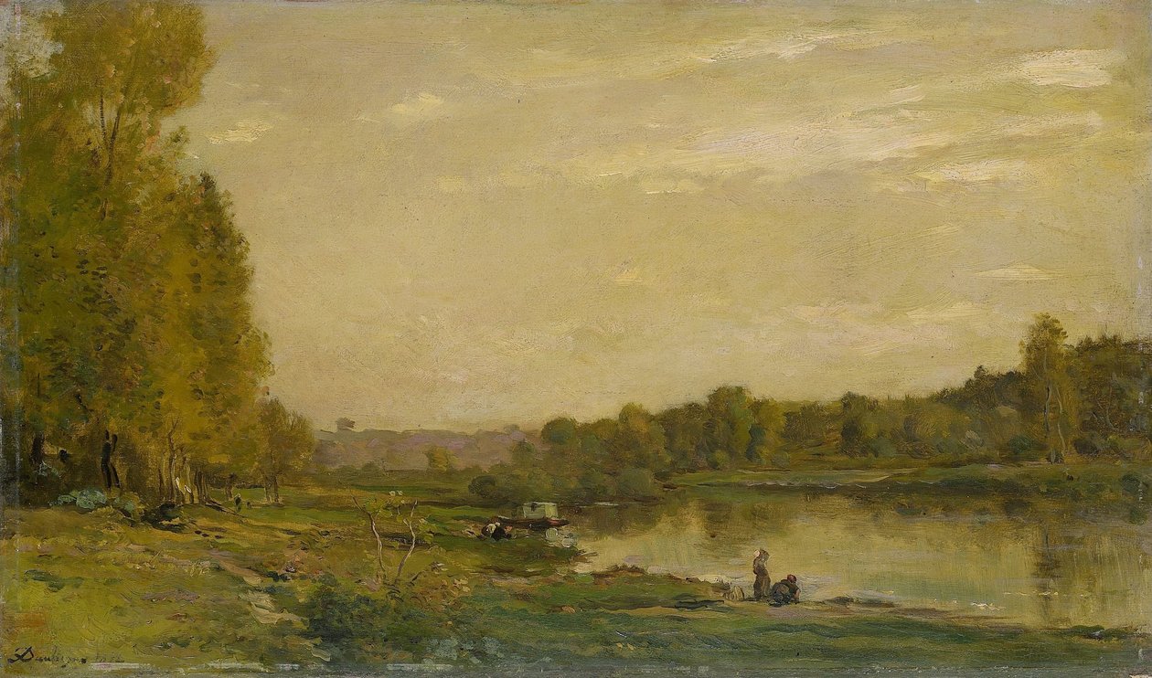 Maisema Oisella tekijältä Charles Francois Daubigny