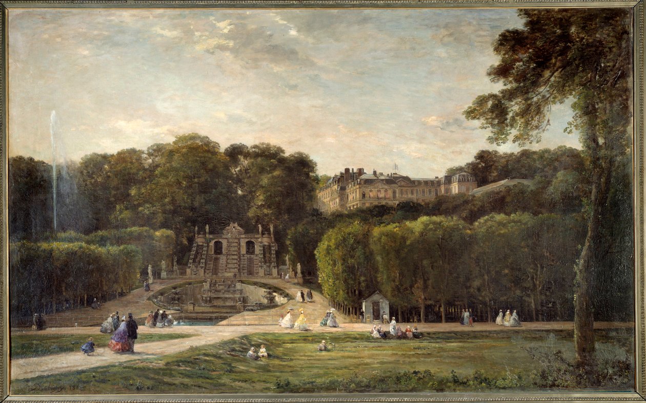 Charles Francois Daubignyn (1817-1878) Pyhän pilven puiston maalaus 1865 su. 1,24x2,01m. Chalons sur Marne, kunnallinen museo tekijältä Charles Francois Daubigny