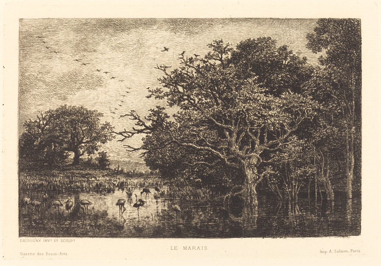 Marsh tekijältä Charles Francois Daubigny