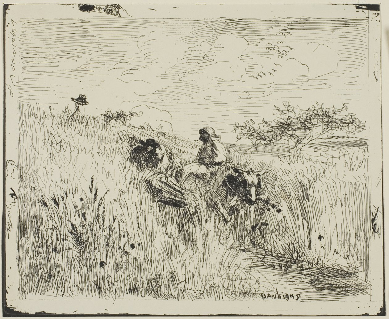 Polku vehnäpellon läpi tekijältä Charles Francois Daubigny