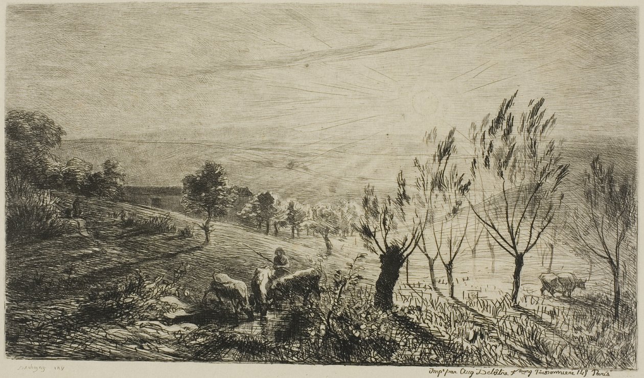 Auringonnousu tekijältä Charles Francois Daubigny