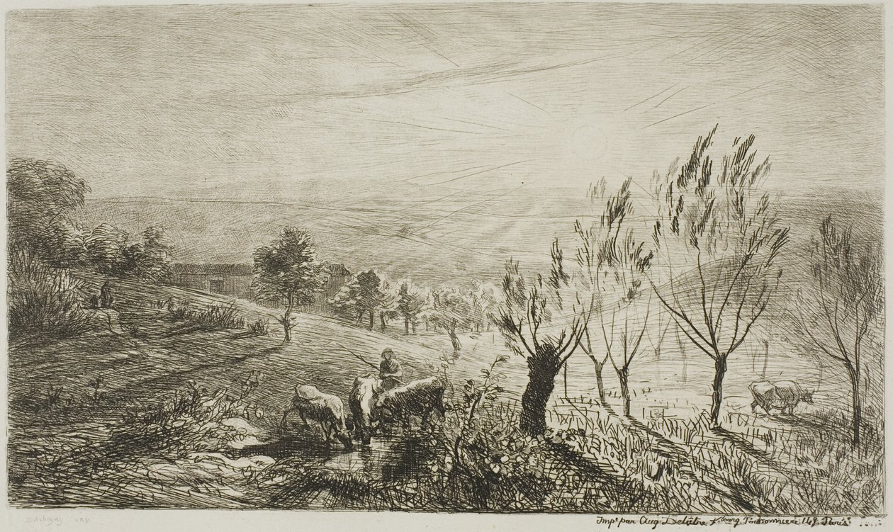 Auringonnousu tekijältä Charles Francois Daubigny