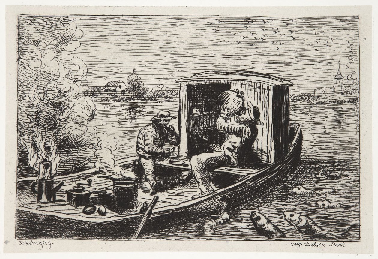 Aterian nieleminen tekijältä Charles Francois Daubigny
