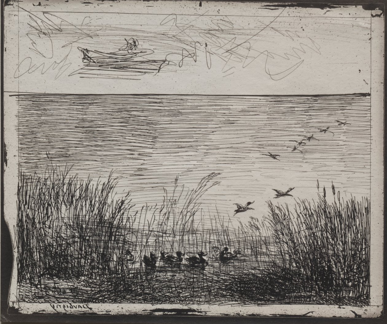 Suo ankkojen kanssa tekijältä Charles Francois Daubigny