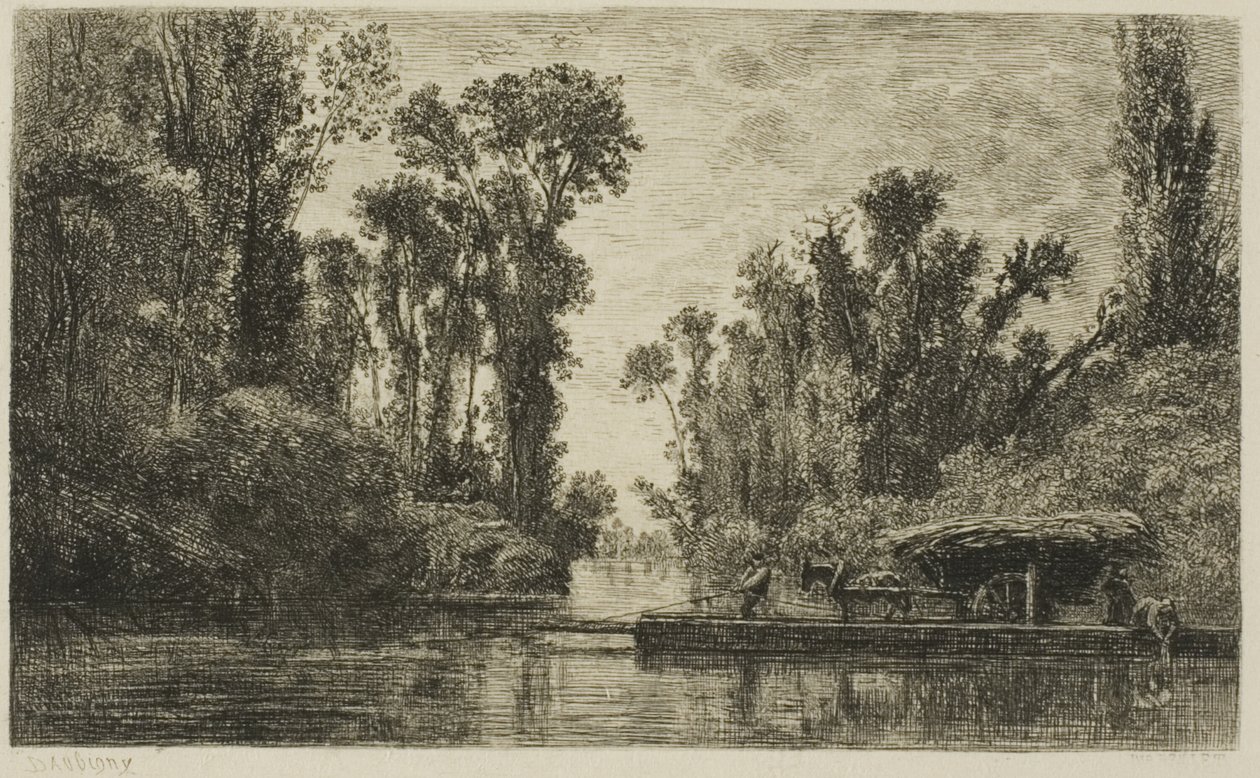 Bezonsin lautta tekijältä Charles Francois Daubigny