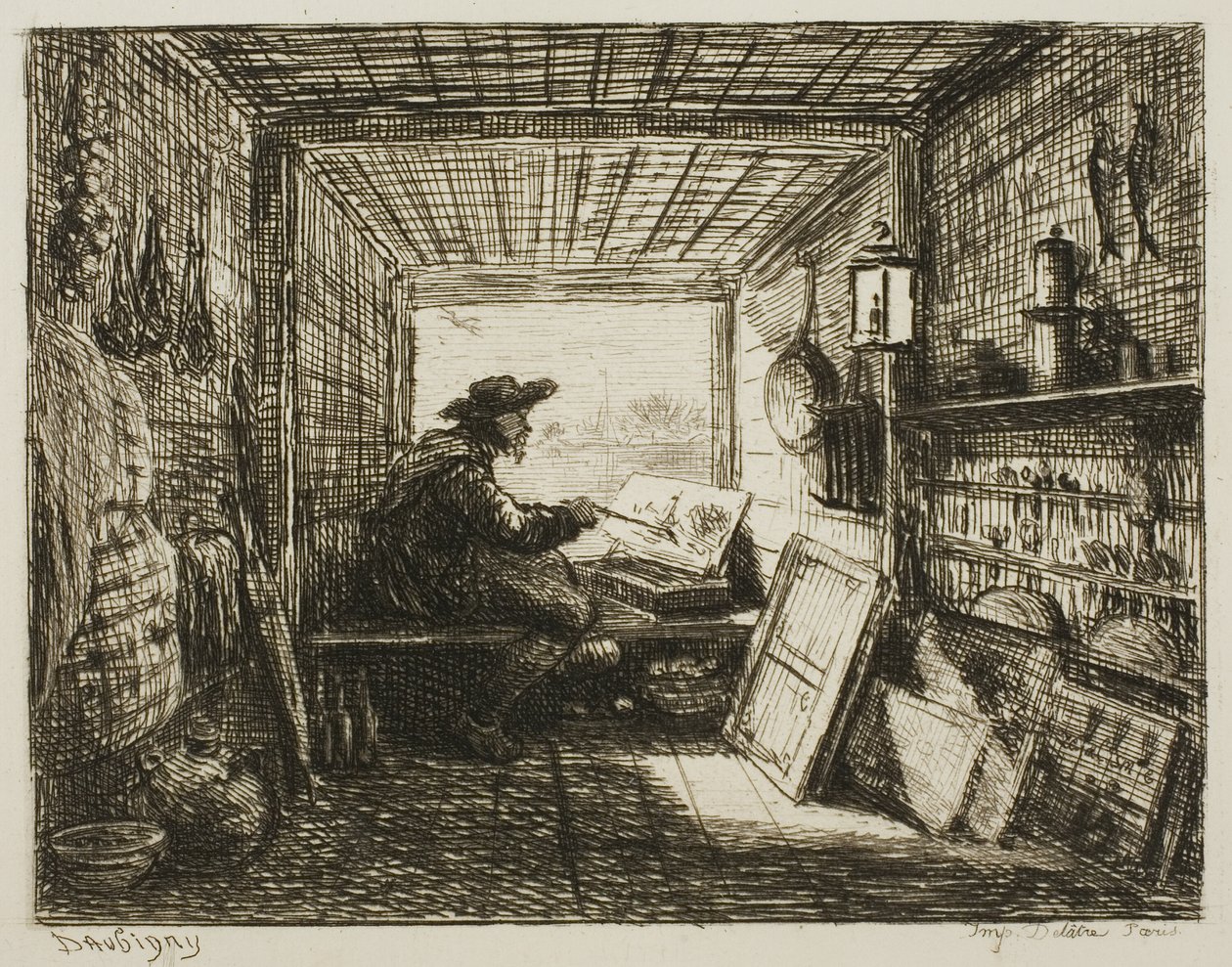 Venestudio, The Boat Tripistä tekijältä Charles Francois Daubigny