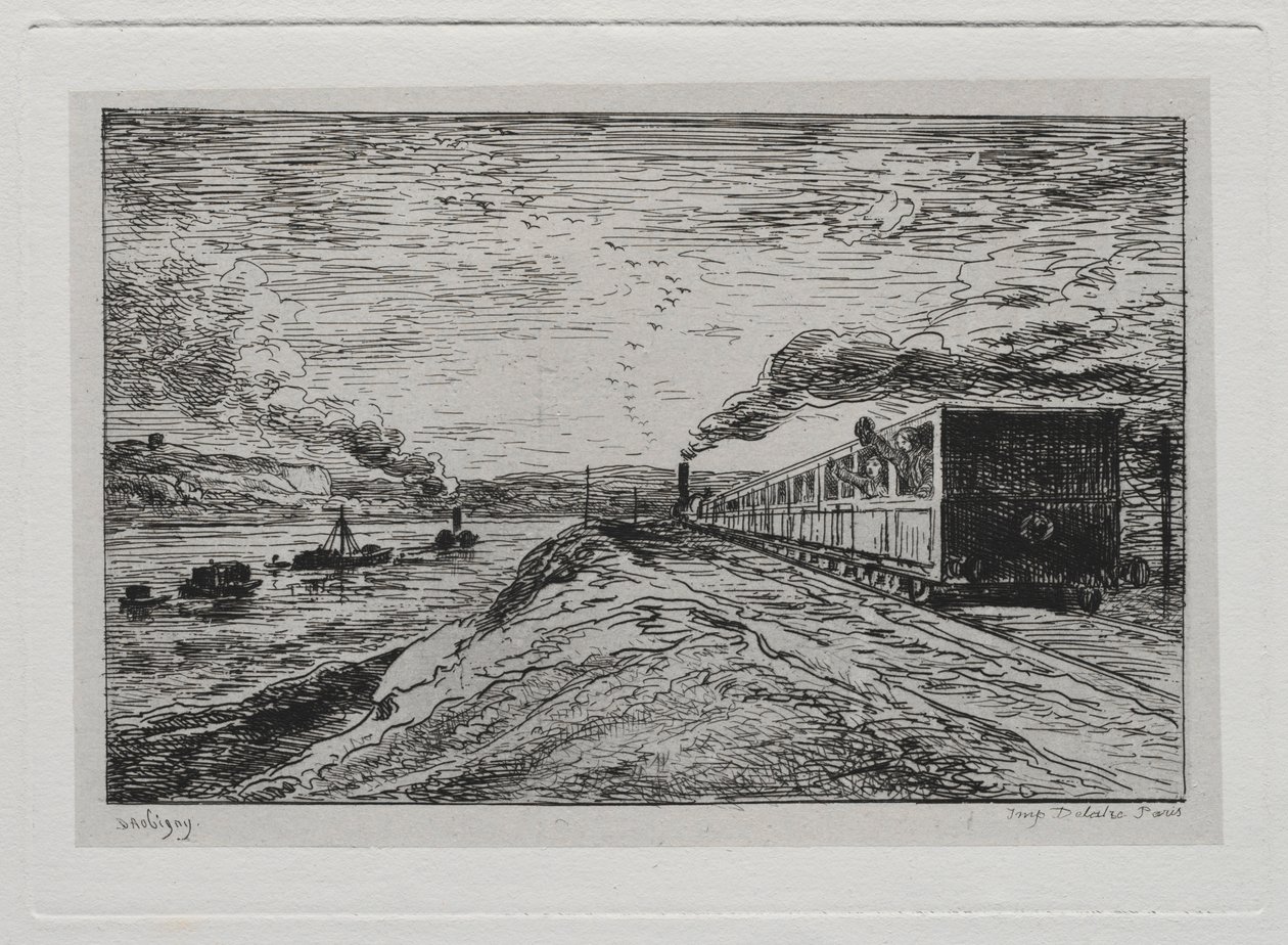 Venematka: Lähtö Paluu, 1861. tekijältä Charles Francois Daubigny