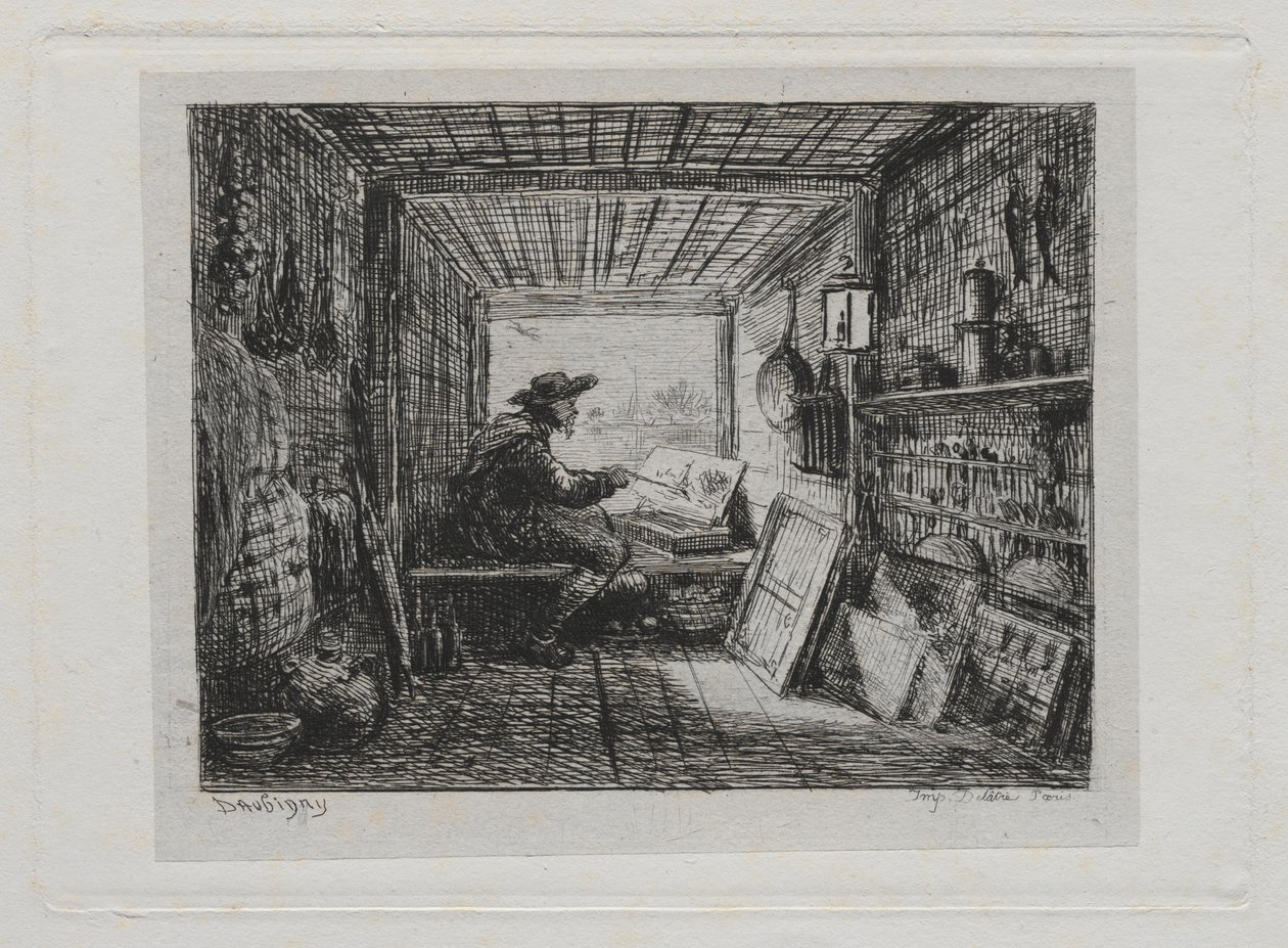 Veneretki: Studio veneessä tekijältä Charles Francois Daubigny