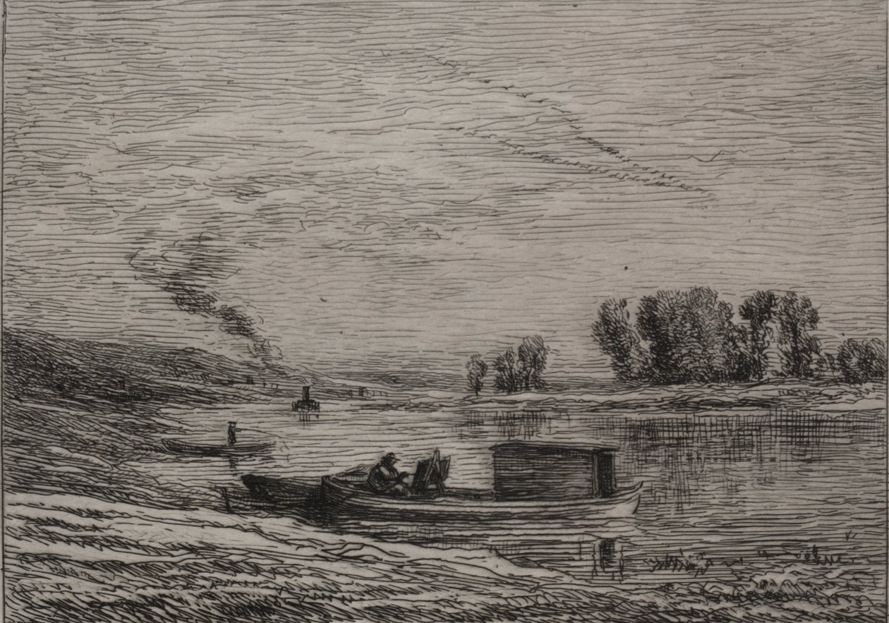 Vene Conflansissa, 1866. tekijältä Charles Francois Daubigny