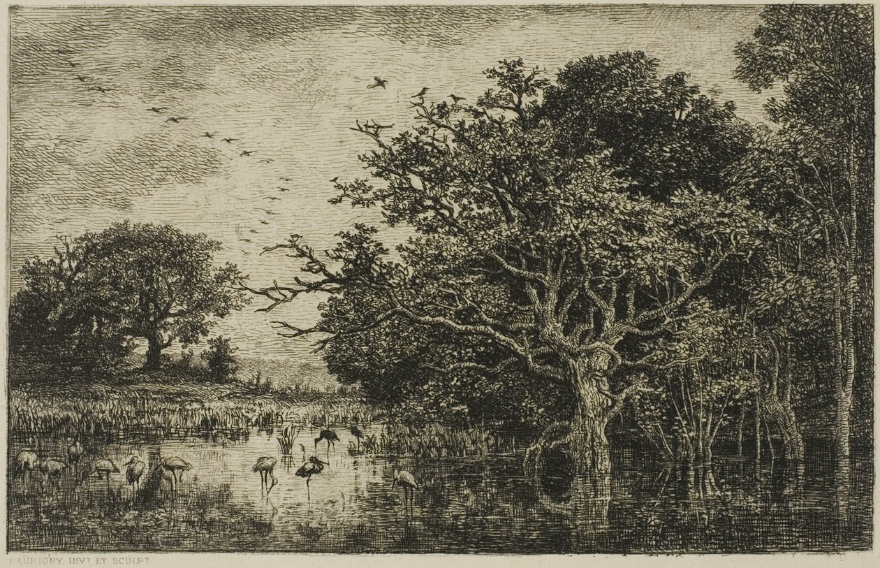 Suo haikaroiden kanssa tekijältä Charles Francois Daubigny