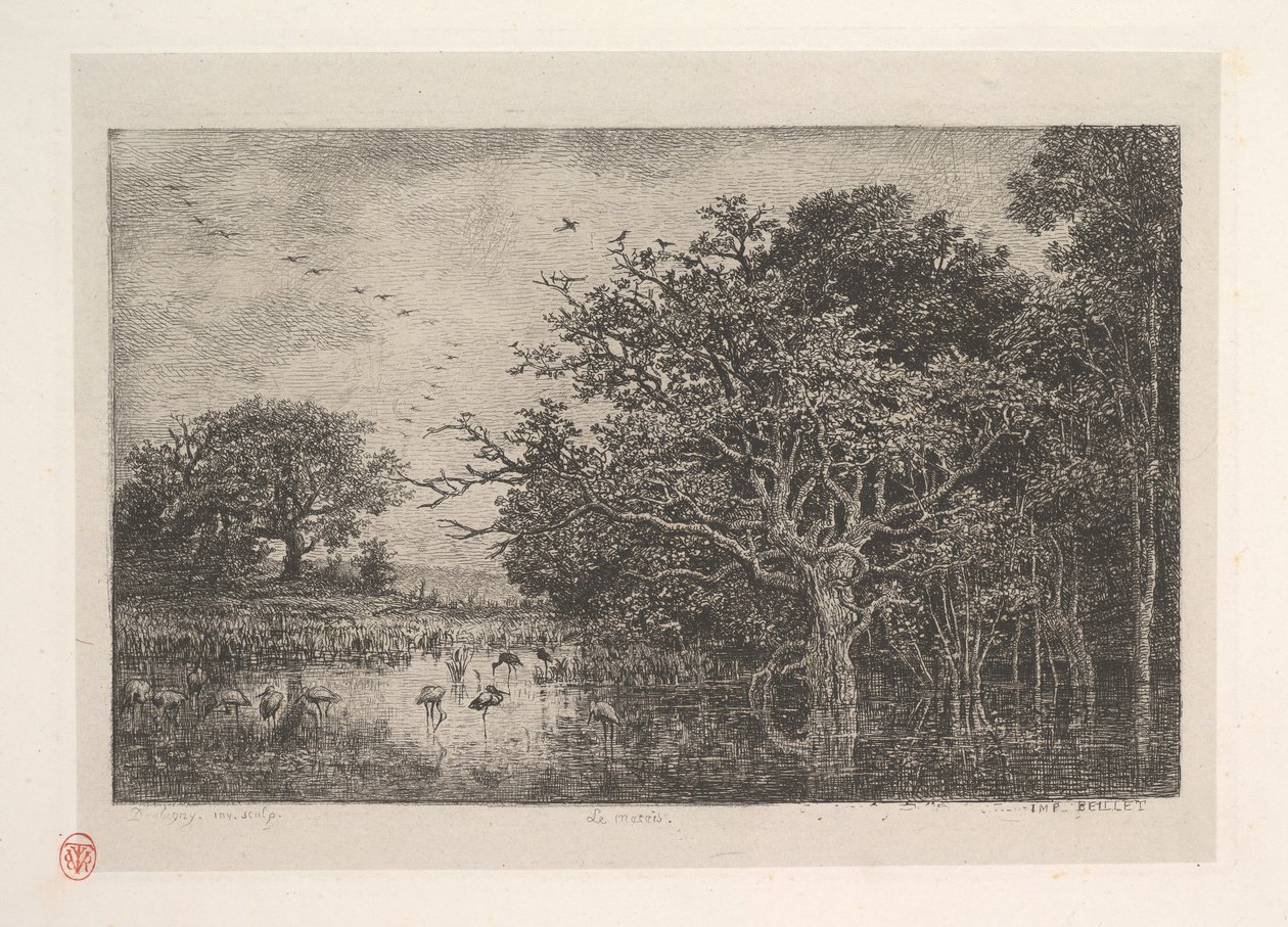 Suot, 1851. tekijältä Charles Francois Daubigny