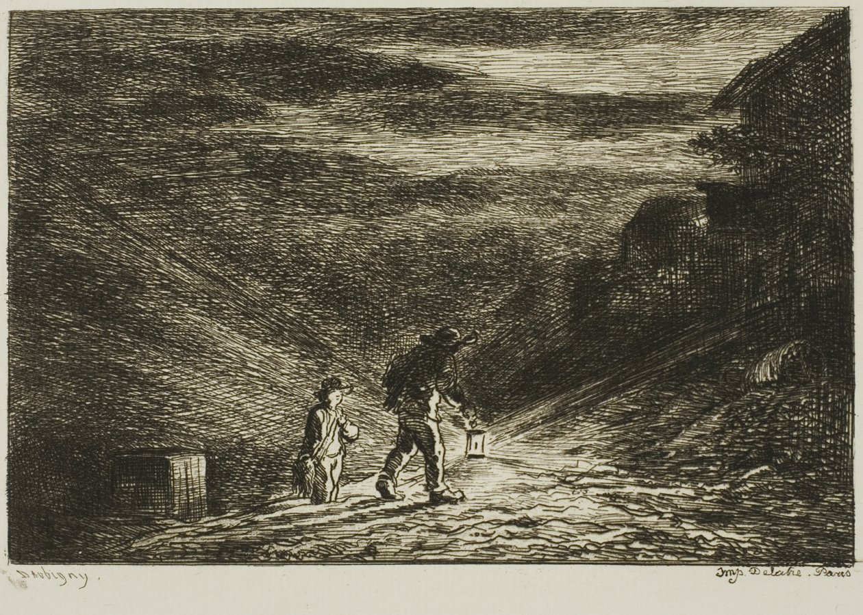 Majatalon etsiminen tekijältä Charles Francois Daubigny