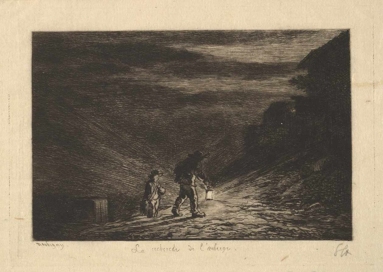 Etsi majataloa, 1861. tekijältä Charles Francois Daubigny