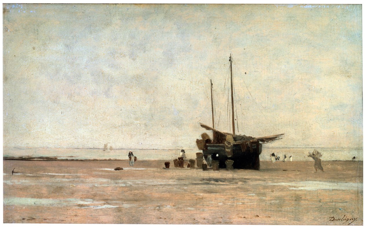 Merenranta, 1860-luvun loppu 1870-luvun alku. tekijältä Charles Francois Daubigny