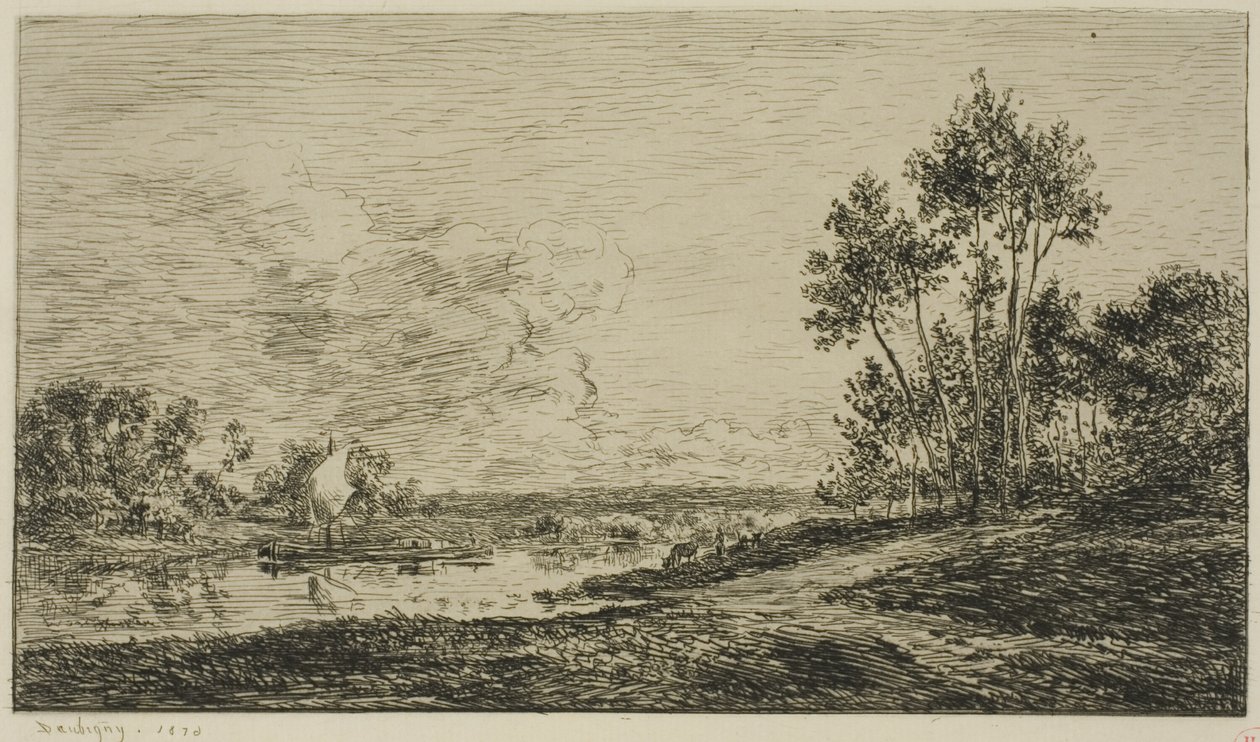 O Sena em Port Maurinfinnish tekijältä Charles Francois Daubigny