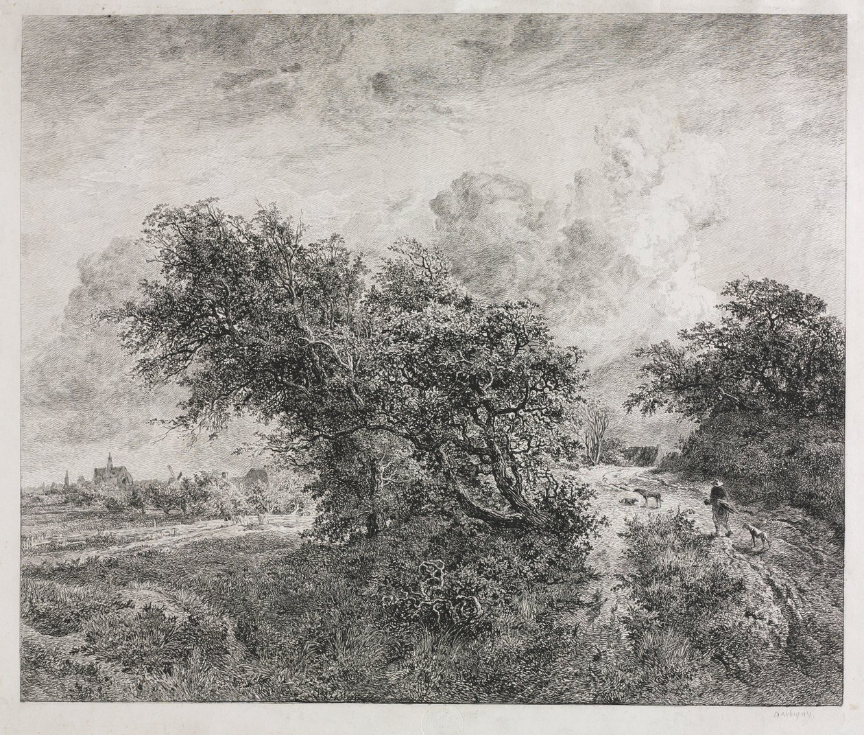 The Thicket, 1855. tekijältä Charles Francois Daubigny