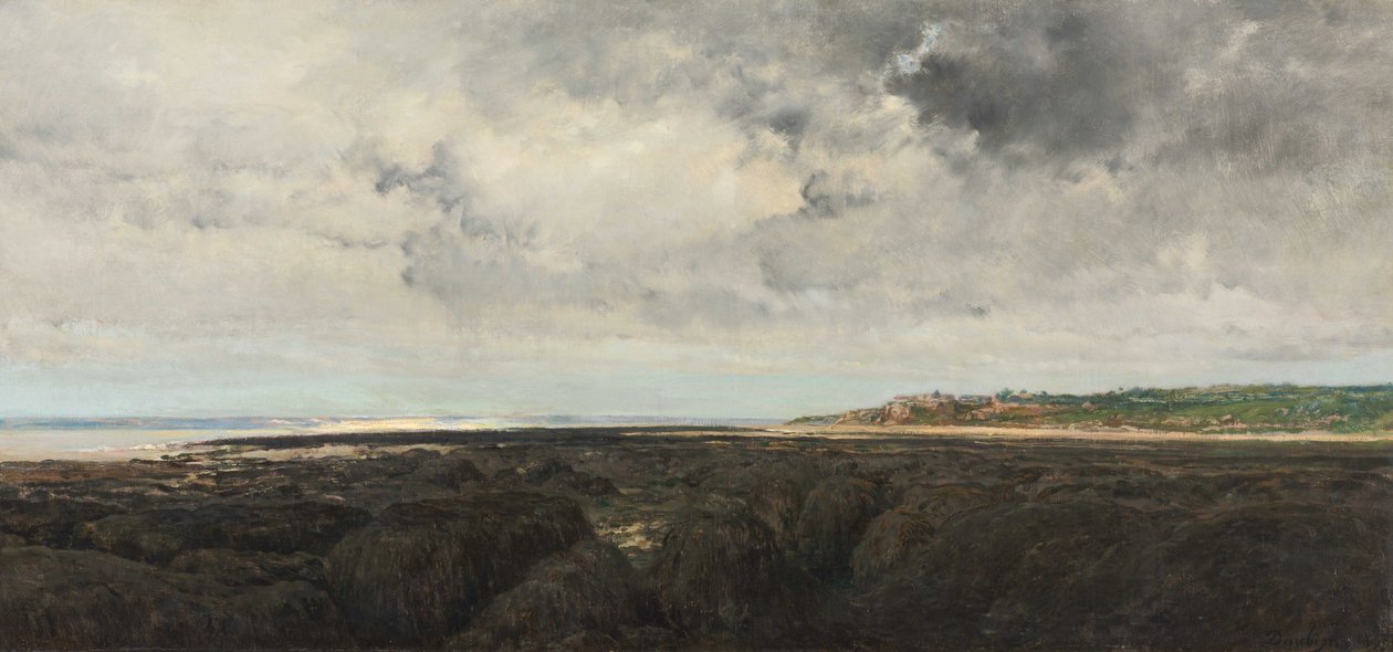 Villerville nähtynä Le Ratierista tekijältä Charles Francois Daubigny