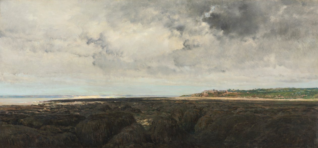 Villerville nähtynä Le Ratierista, 1855. tekijältä Charles Francois Daubigny