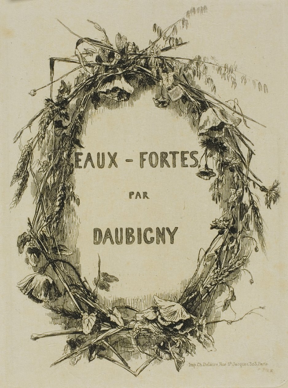 Villikukkaseppele, etuosa tekijältä Charles Francois Daubigny