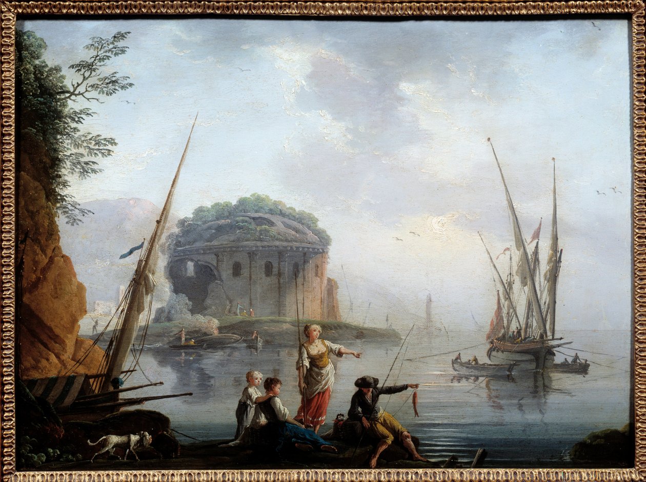 Charles Francois Grenier de la Croix dit Lacroix de Marseillen merimaalaus (? -1782) 1700-luvun su. 0,27 x 0,38 m Rouen, Kuvataidemuseo tekijältä Charles Francois Lacroix de Marseille