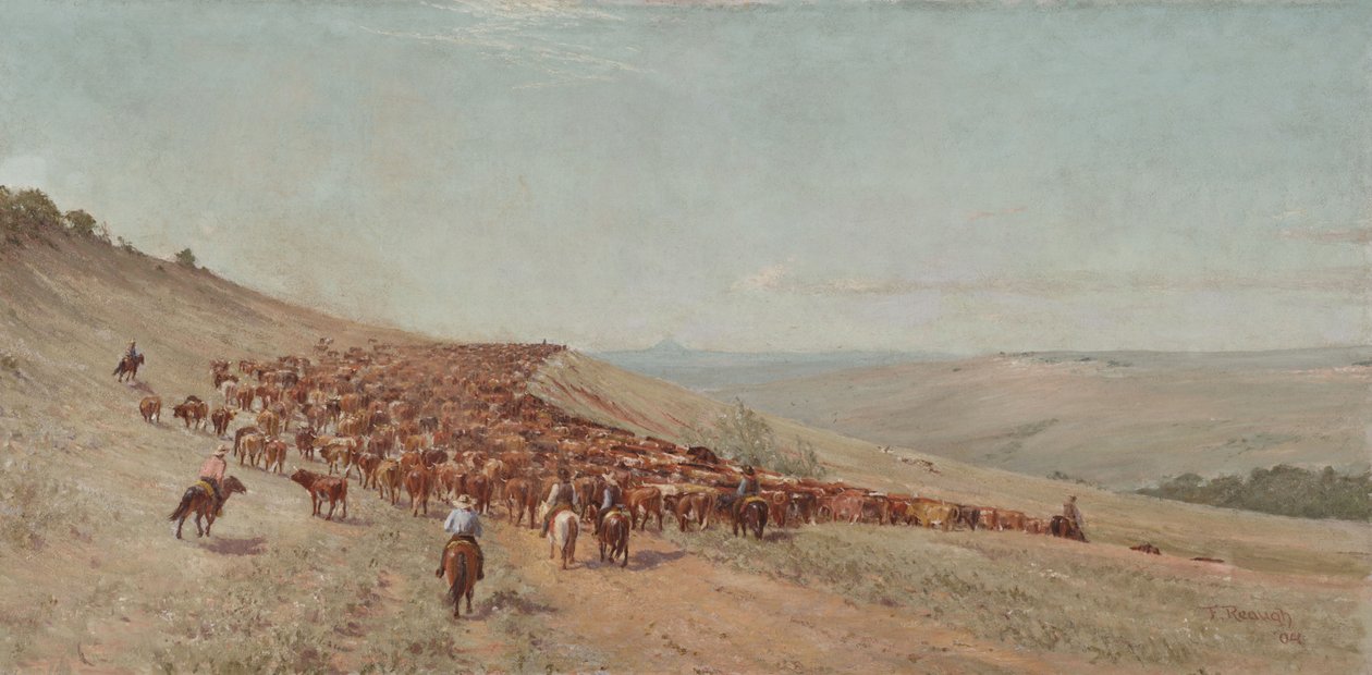 Lauman ajaminen, 1904 tekijältä Charles Franklin Reaugh