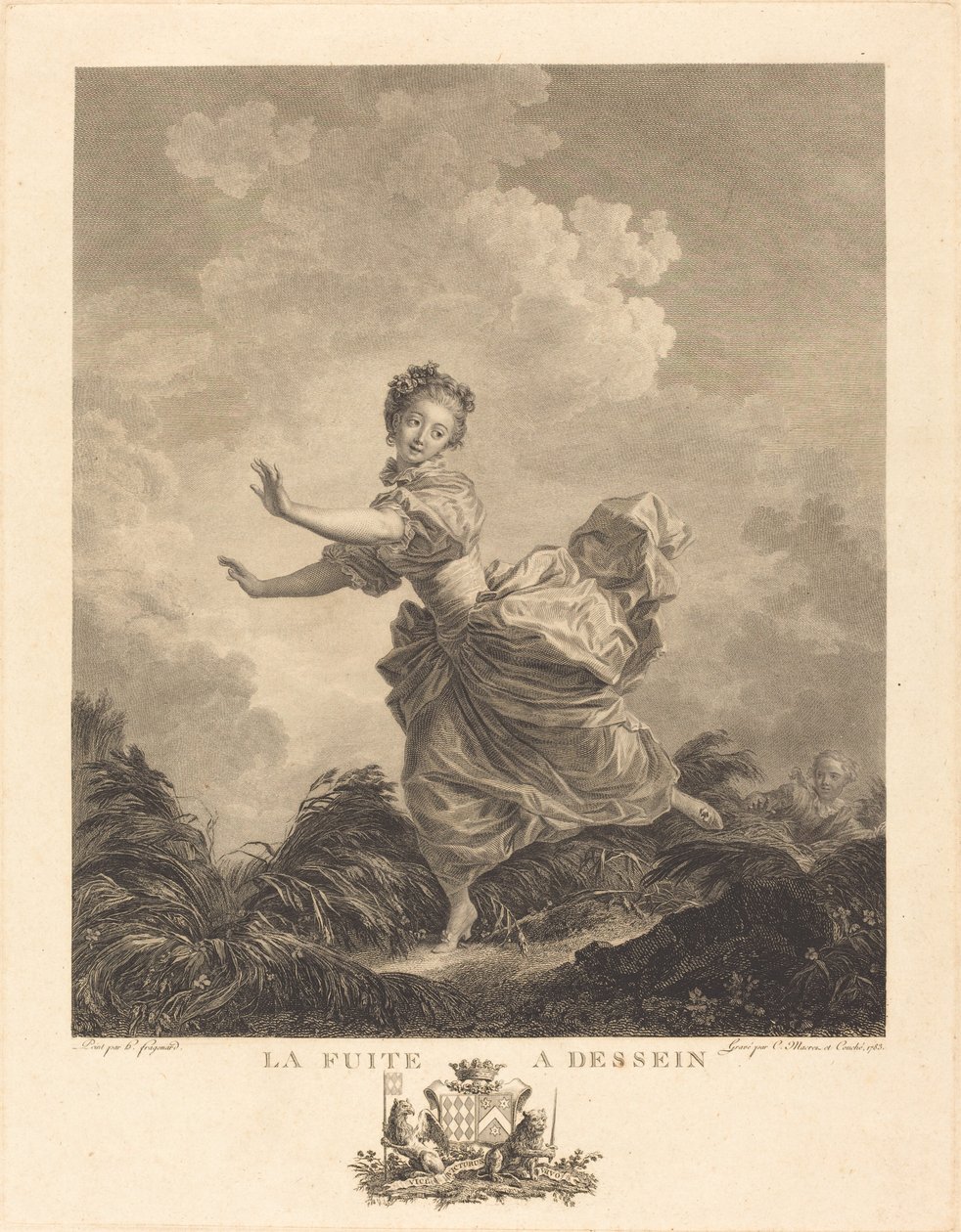Vuotaa tarkoituksella tekijältä Charles François Adrien Macret and Jacques Couché after Jean Honoré Fragonard