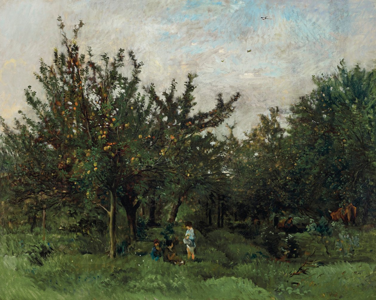 Omenatarha tekijältä Charles Francois Daubigny