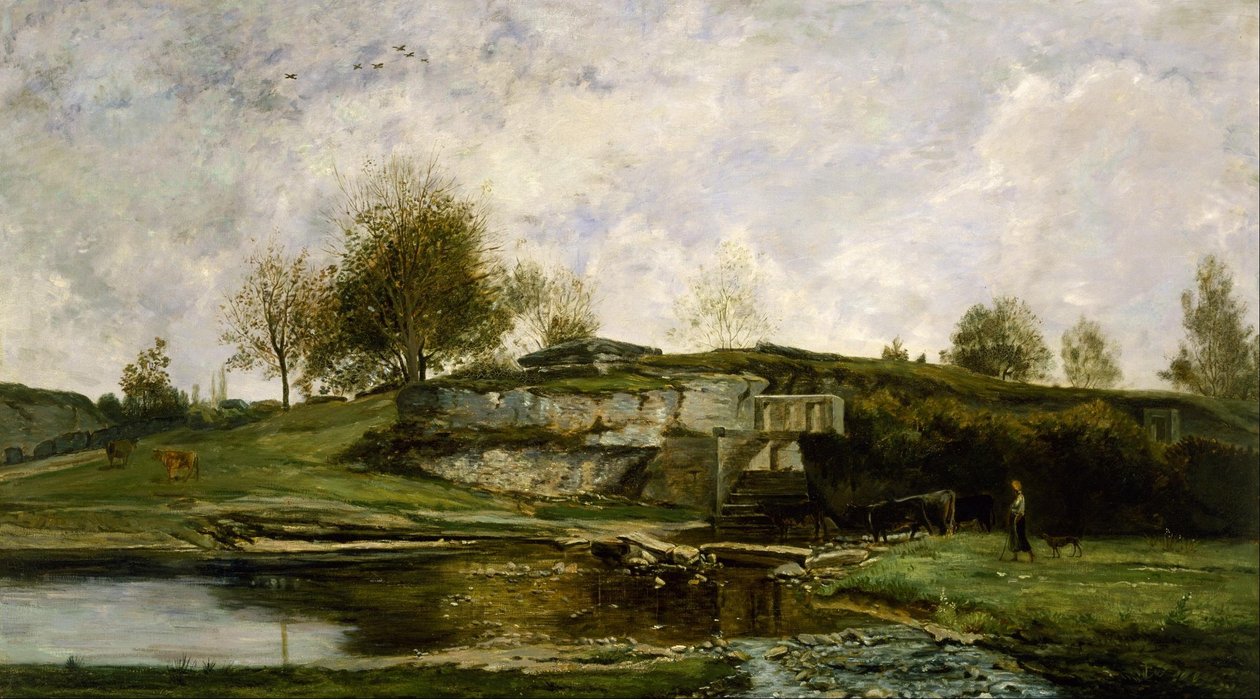 Optevozin laakson sulku tekijältä Charles Francois Daubigny