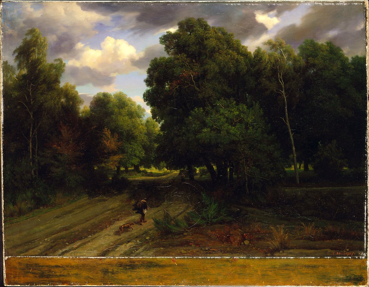 Kotkanpesän risteys, Fontainebleaun metsä tekijältä Charles Francois Daubigny