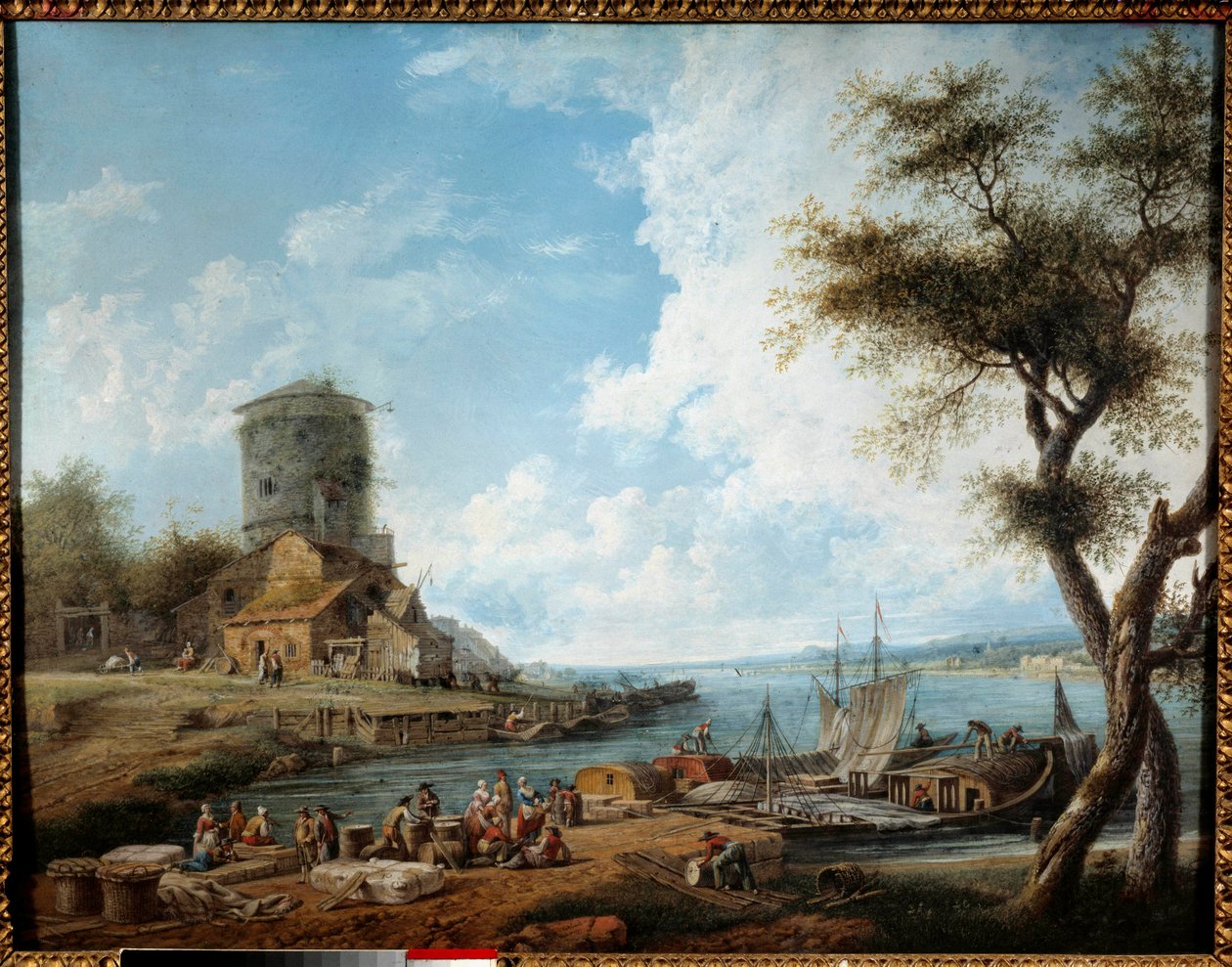 Mosel 1700-luvulla. Charles Nivardin (1739-1821) maalaus tekijältä Charles François Nivard