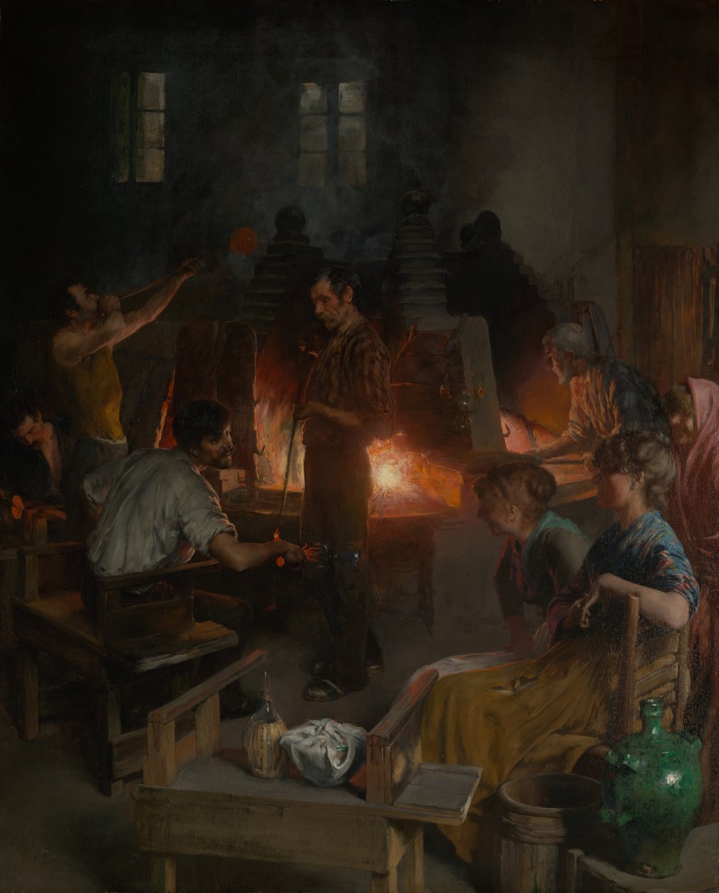 Muranon lasinpuhaltimet, 1886. tekijältä Charles Frederic Ulrich