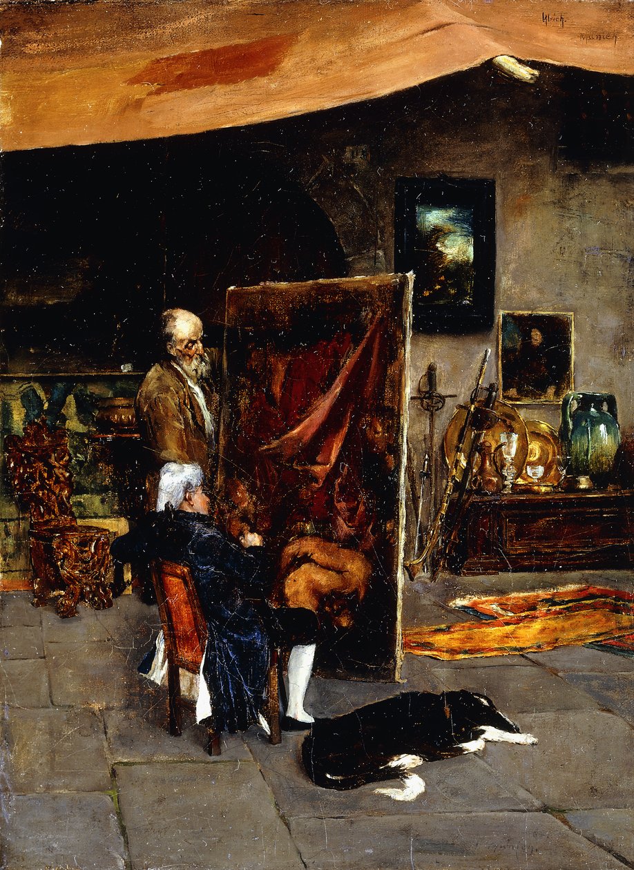 Taiteilijan studiossa, tekijältä Charles Frederic Ulrich
