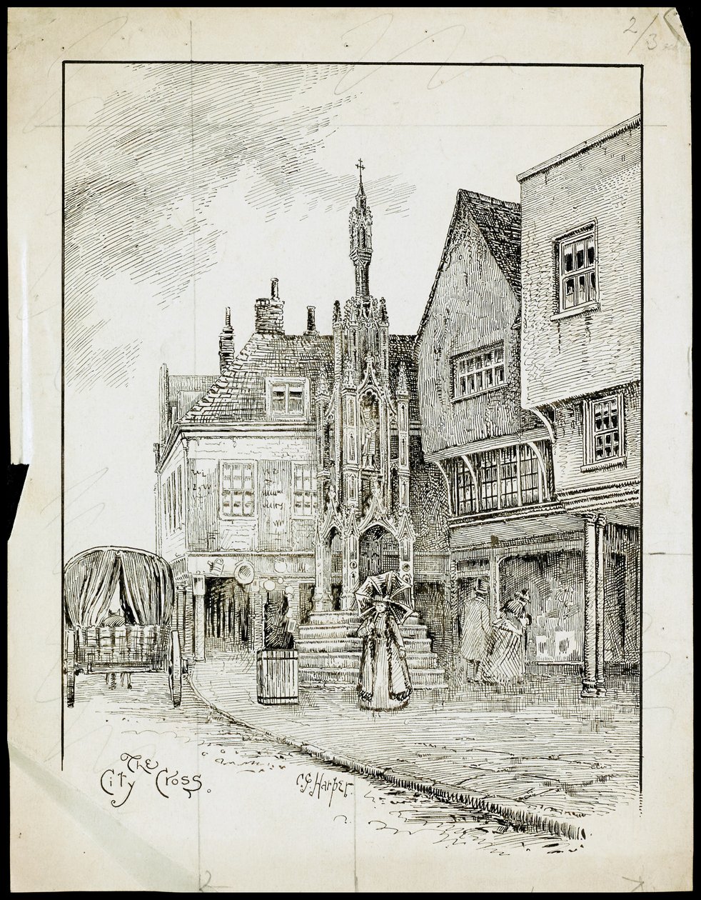 Butter Cross, High Street, Winchester, Hampshirefinnish tekijältä Charles George Harper