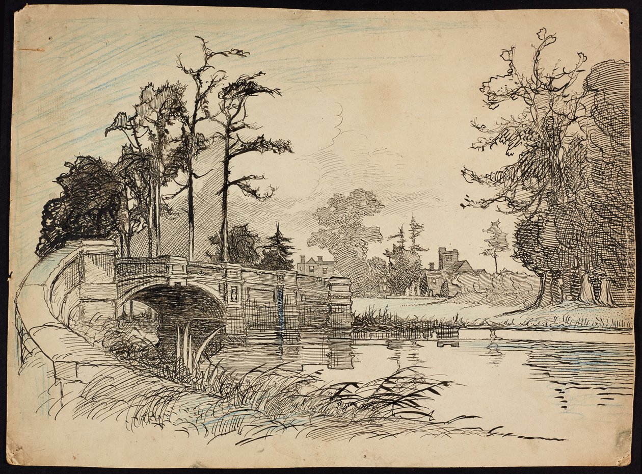 Cranford Park Bridge, Hillingdon, Suur-Lontoo tekijältä Charles George Harper