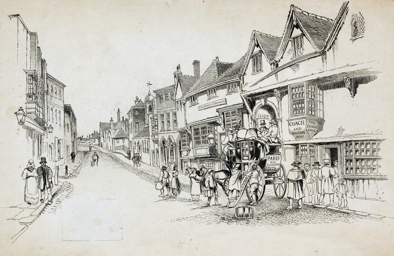 High Street, Canterbury, Kent tekijältä Charles George Harper